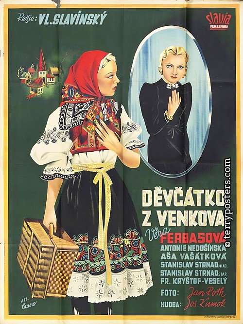 Movie poster for Děvčátko z venkova (1937)