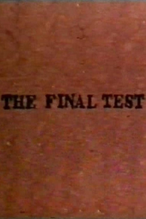 Movie poster for The Final Test (1978)