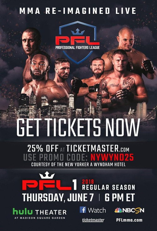 Movie poster for PFL 2018 #1: Regular Season - Harrison vs. Tursyn (2018)