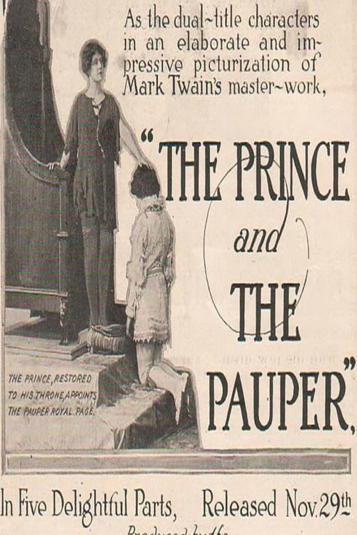 Movie poster for The Prince and the Pauper (1915)