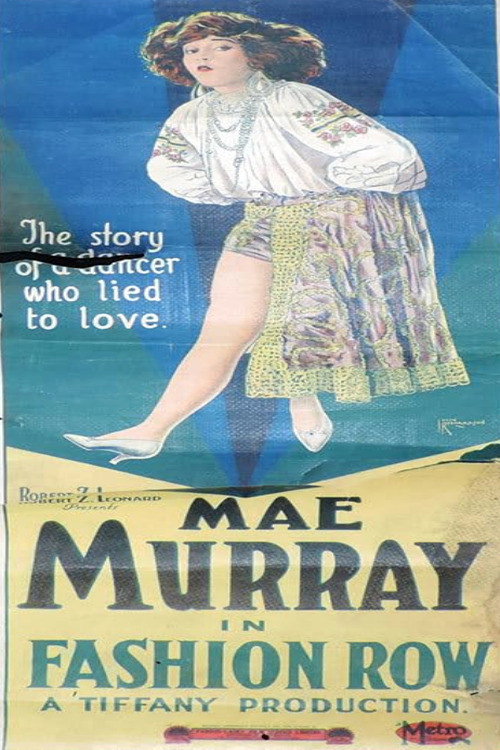 Movie poster for Fashion Row (1923)