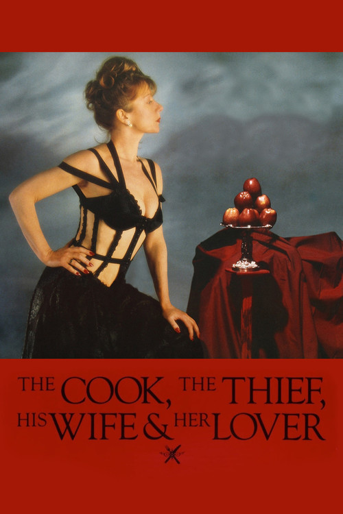 Movie poster for The Cook, the Thief, His Wife & Her Lover (1989)