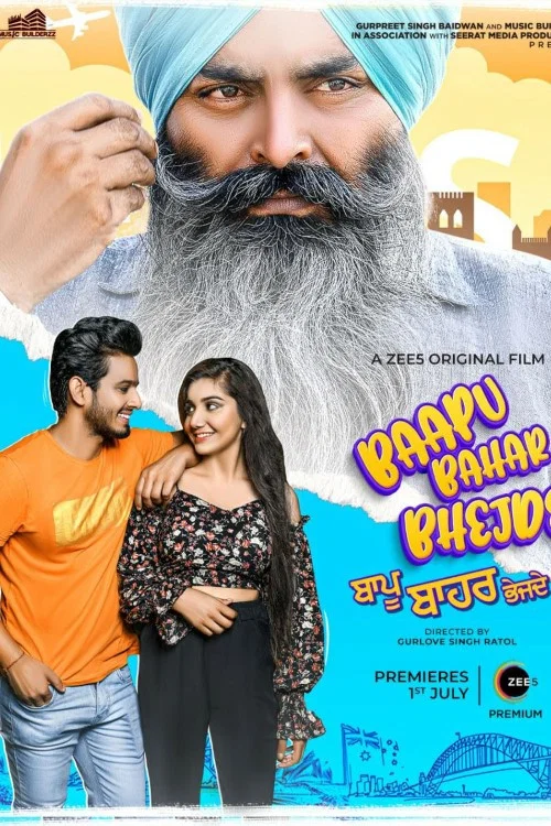 Movie poster for Baapu Bahar Bhejde (2022)