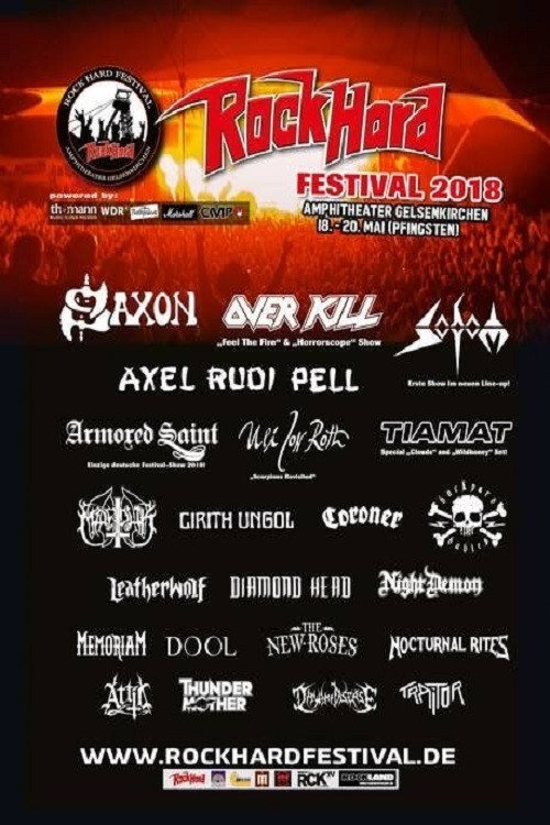 Movie poster for Armored Saint: Live at Rock Hard Festival (2018)