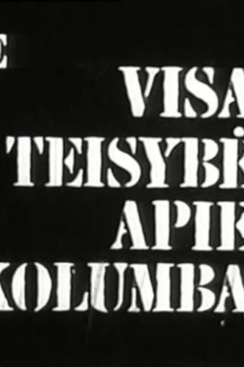 Movie poster for All Truth About Columbus (1970)