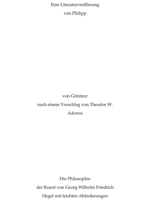 Movie poster for A Literary Film Adaptation