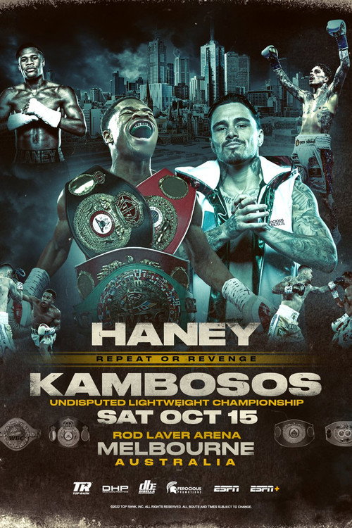 Movie poster for Devin Haney vs. George Kambosos Jr. II (2022)