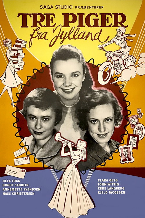 Movie poster for Tre piger fra Jylland (1957)
