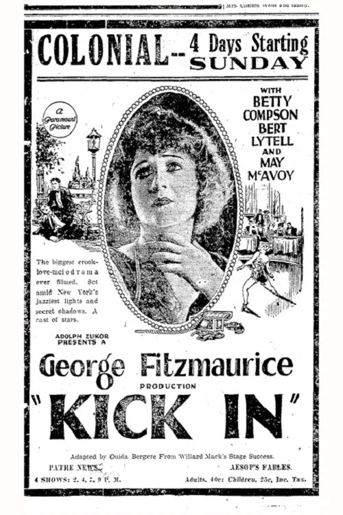 Movie poster for Kick In (1922)