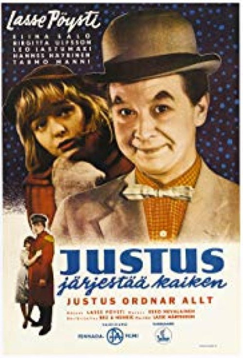 Movie poster for Justus järjestää kaiken (1960)