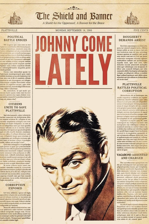 Movie poster for Johnny Come Lately (1943)