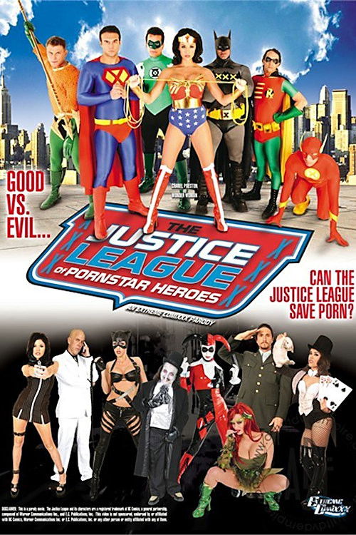 Movie poster for Justice League of Pornstar Heroes (2011)