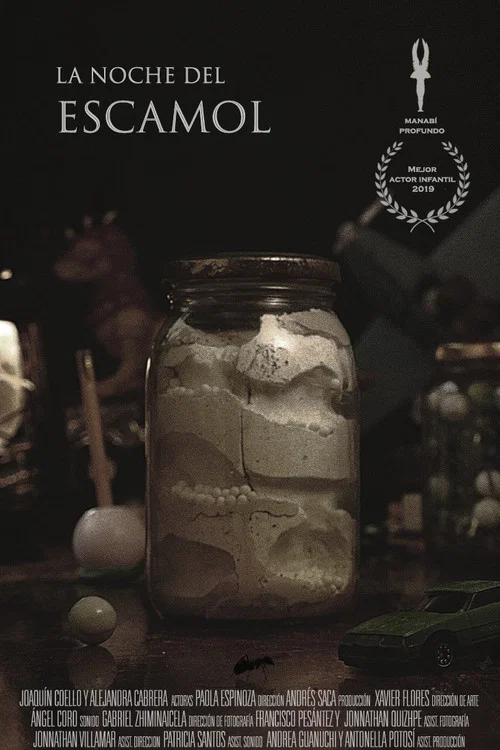 Movie poster for La noche del escamol
