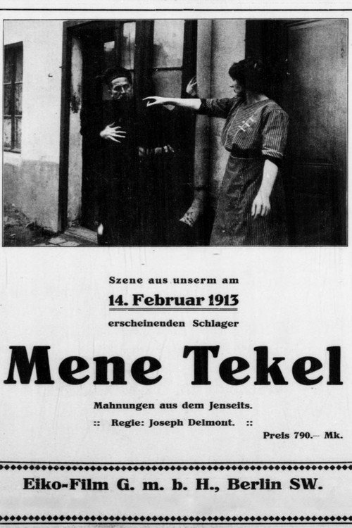 Movie poster for Mene Tekel (1913)