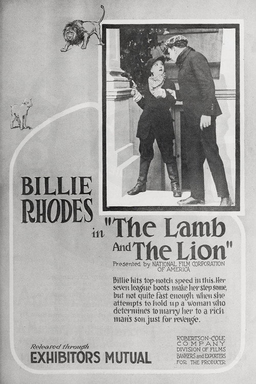 Movie poster for The Lamb and the Lion (1919)
