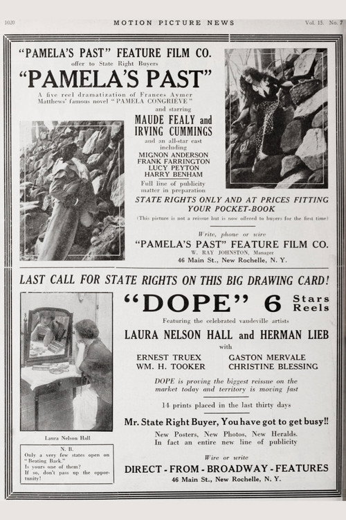 Movie poster for Pamela Congreve (1914)