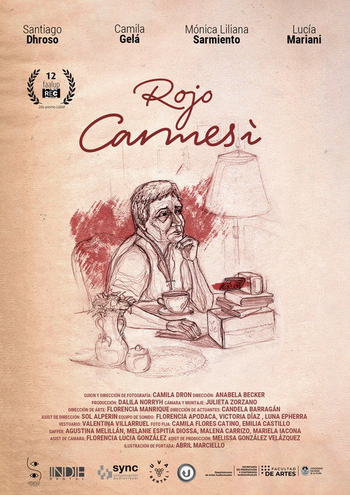 Movie poster for Rojo Carmesí (2022)