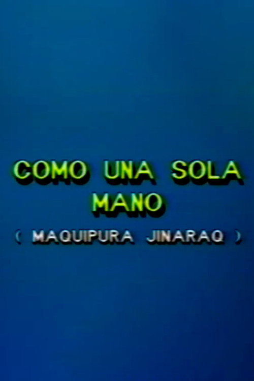 Movie poster for Como una sola mano (1987)