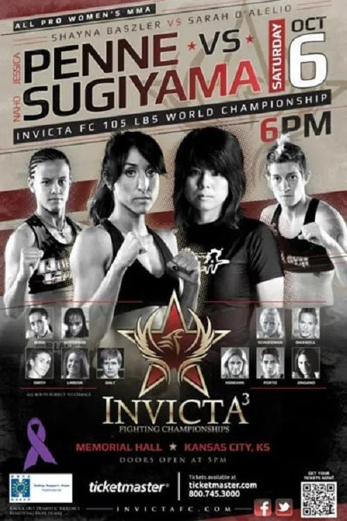 Movie poster for Invicta FC 3: Penne vs. Sugiyama (2012)