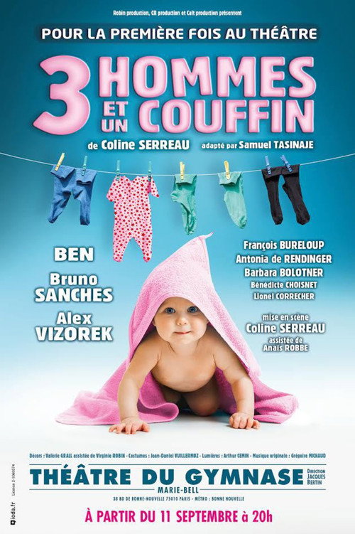 Movie poster for 3 hommes et un couffin (2018)