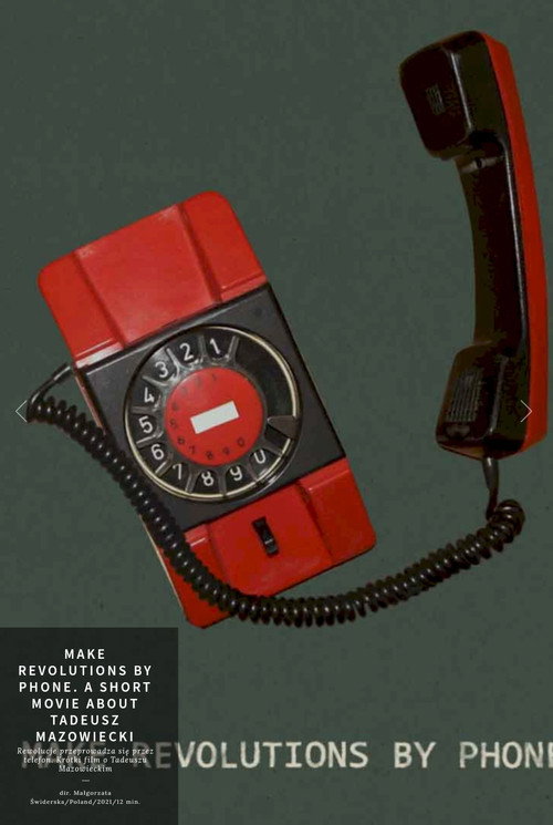 Movie poster for Make Revolutions by Phone. A Short Movie about Tadeusz Mazowiecki (2021)