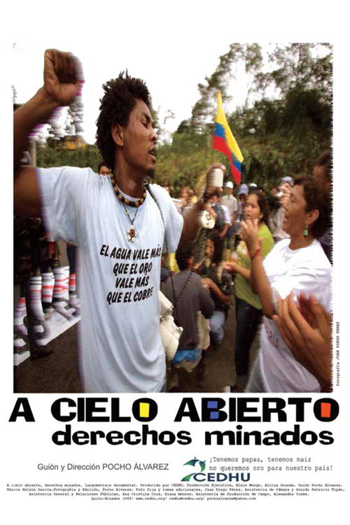 Movie poster for A cielo abierto, derechos minados (2009)