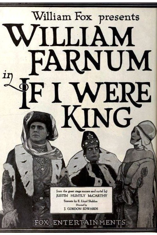 Movie poster for If I Were King (1920)