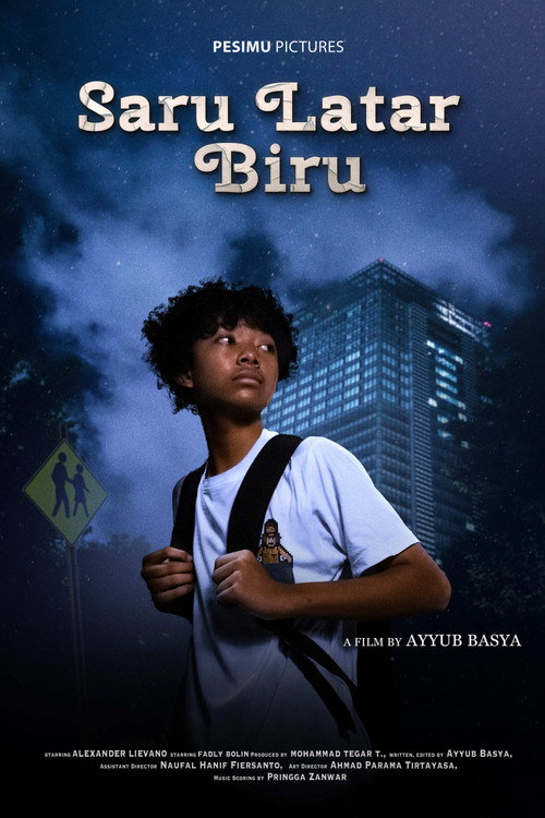 Movie poster for Saru Latar Biru (2024)