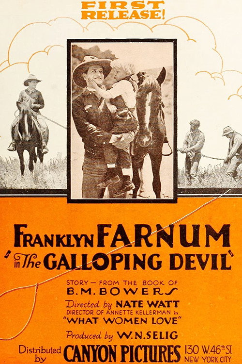 Movie poster for The Galloping Devil (1920)