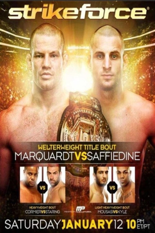 Movie poster for Strikeforce: Marquardt vs. Saffiedine (2013)