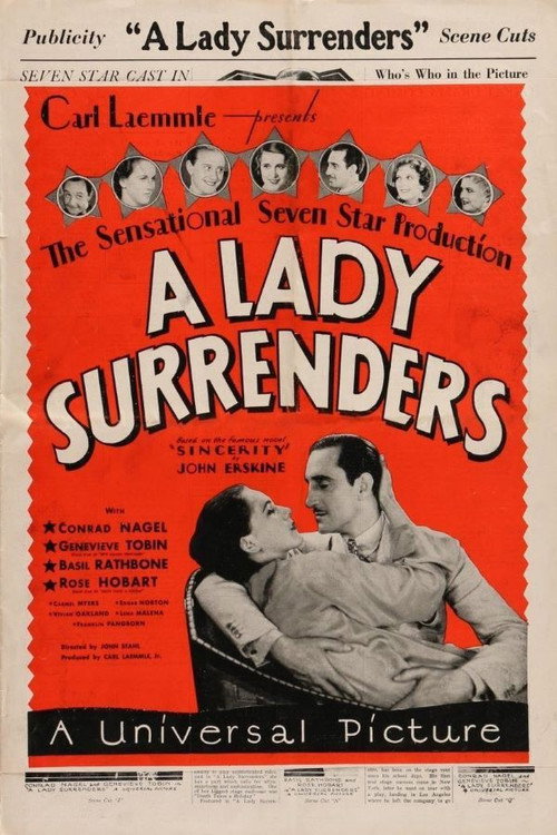Movie poster for A Lady Surrenders (1930)