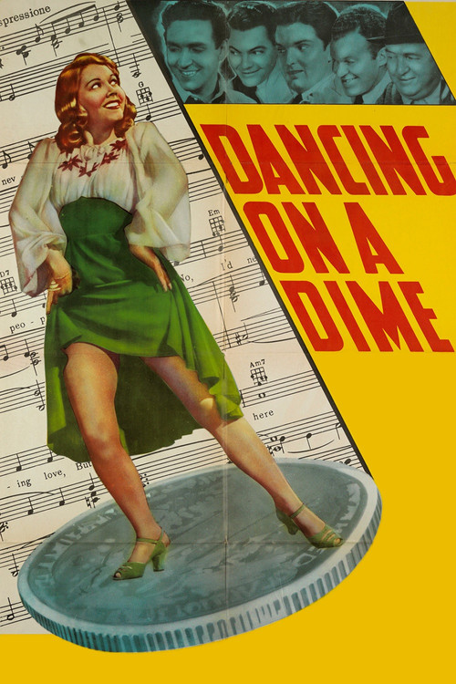 Movie poster for Dancing on a Dime (1940)
