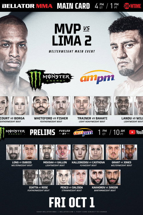 Movie poster for Bellator 267: Lima vs. MVP 2 (2021)