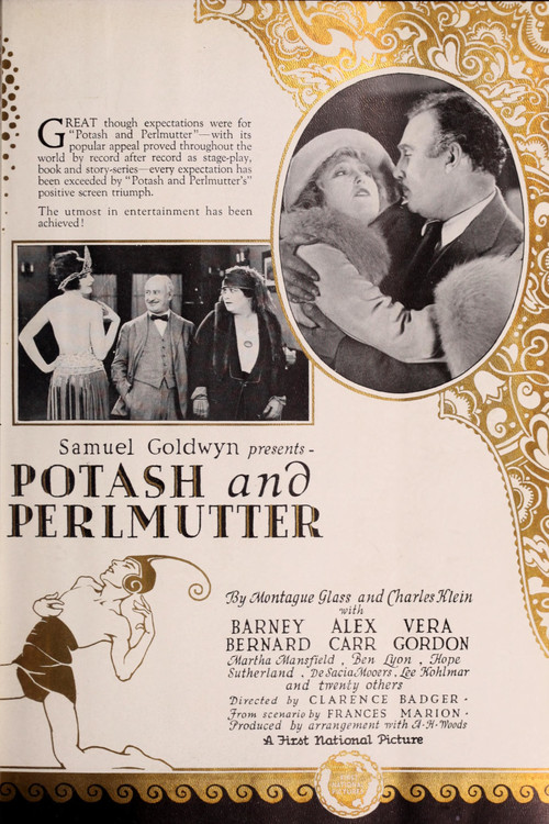 Movie poster for Potash and Perlmutter (1923)