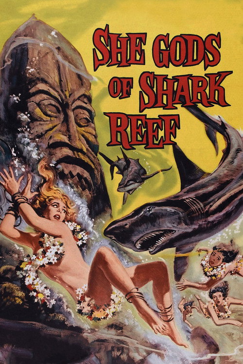 Movie poster for She Gods of Shark Reef (1958)