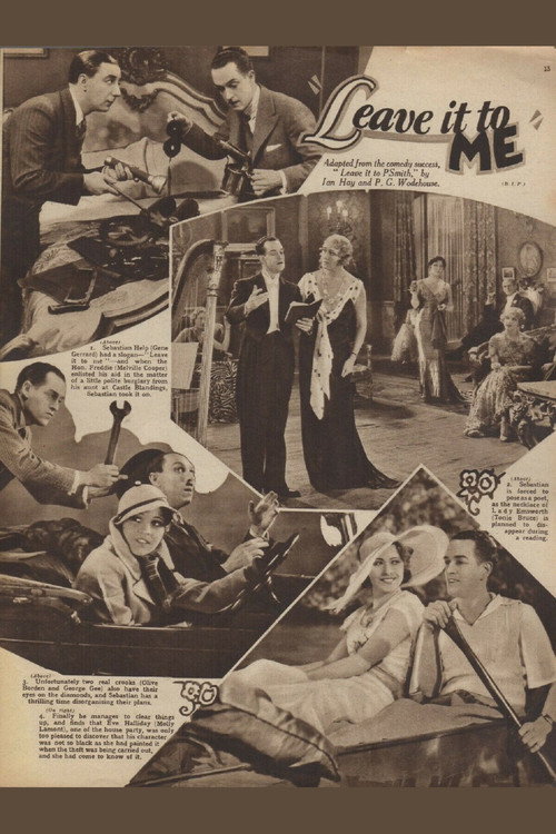 Movie poster for Leave It to Me (1933)