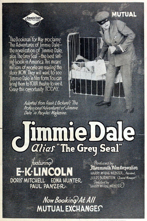 Movie poster for Jimmie Dale, Alias the Grey Seal (1917)