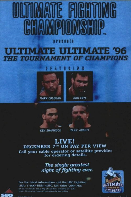 Movie poster for UFC 11.5: Ultimate Ultimate 2 (1996)
