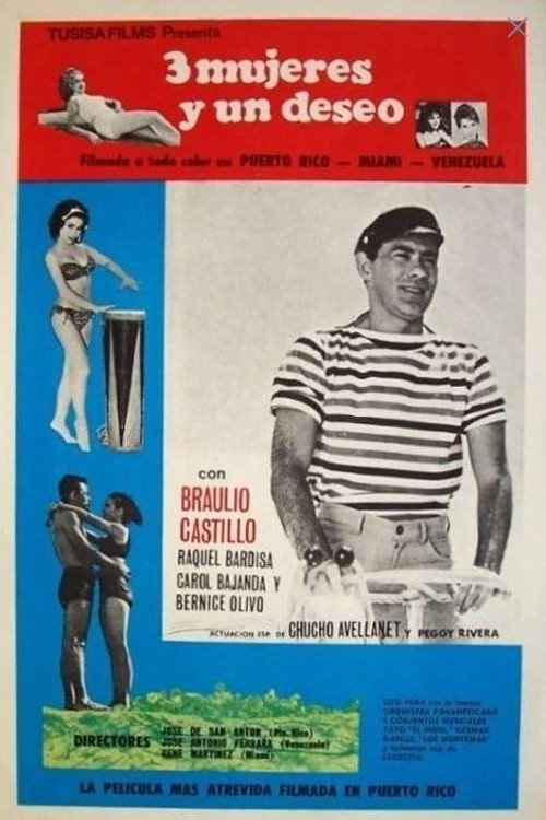 Movie poster for Tres puertorriqueñas y un deseo (1966)