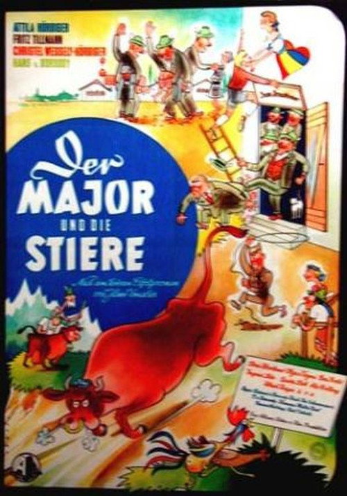 Movie poster for Der Major und die Stiere (1955)