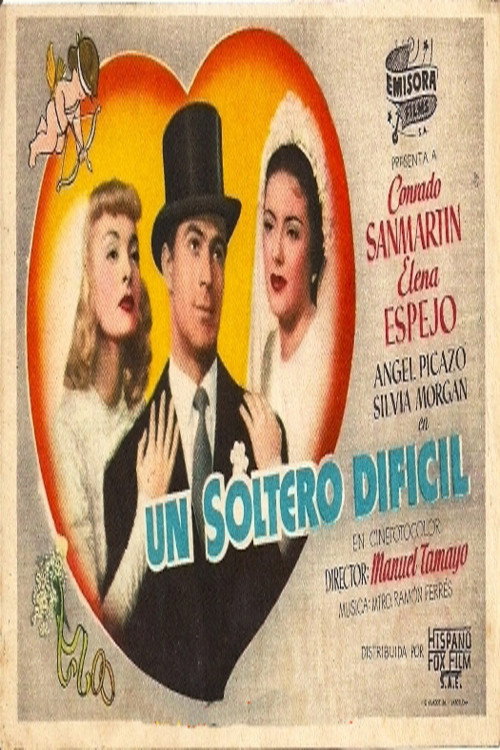 Movie poster for Un soltero difícil (1950)