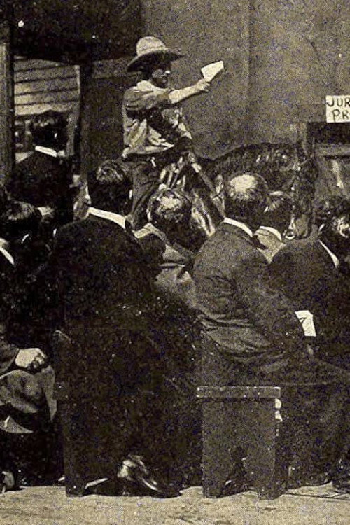Movie poster for Saved by the Pony Express (1911)