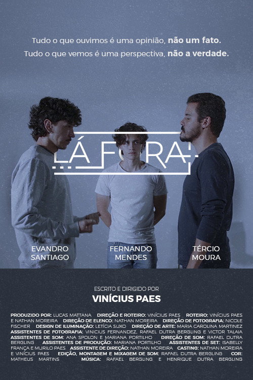Movie poster for Lá Fora (2024)