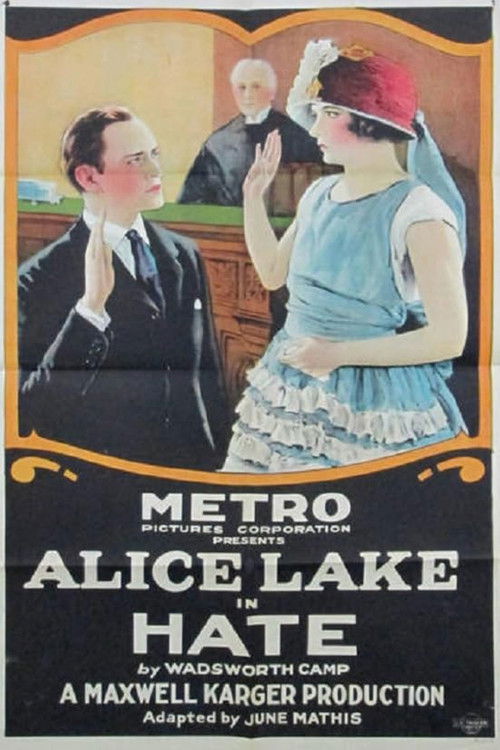 Movie poster for Hate (1922)
