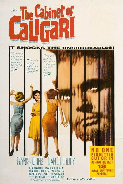 Movie poster for The Cabinet of Caligari (1962)