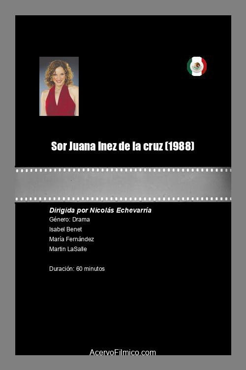 Movie poster for Sor Juana Inez de la cruz (1988)