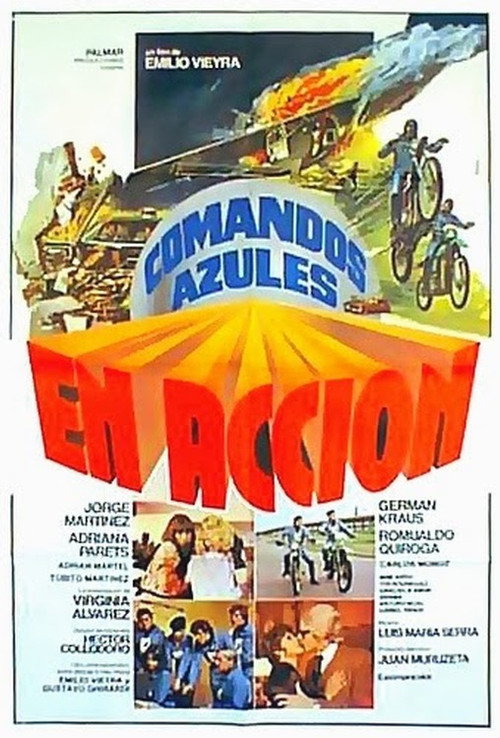 Movie poster for Comandos azules en acción (1980)