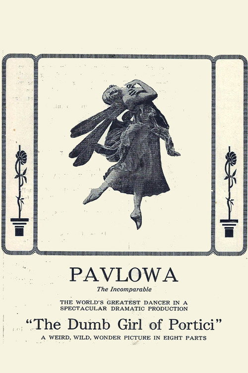 Movie poster for The Dumb Girl of Portici (1916)