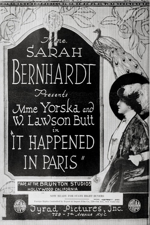 Movie poster for It Happened in Paris (1919)