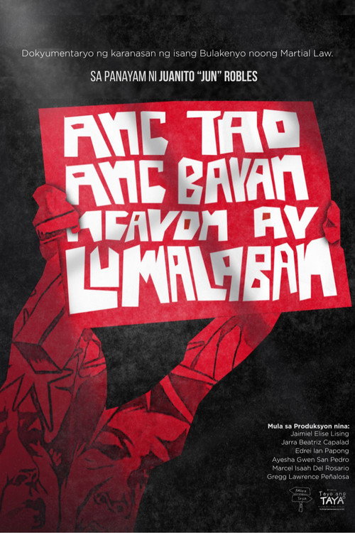 Movie poster for Ang Tao, Ang Bayan, Ngayon ay Lumalaban (2026)